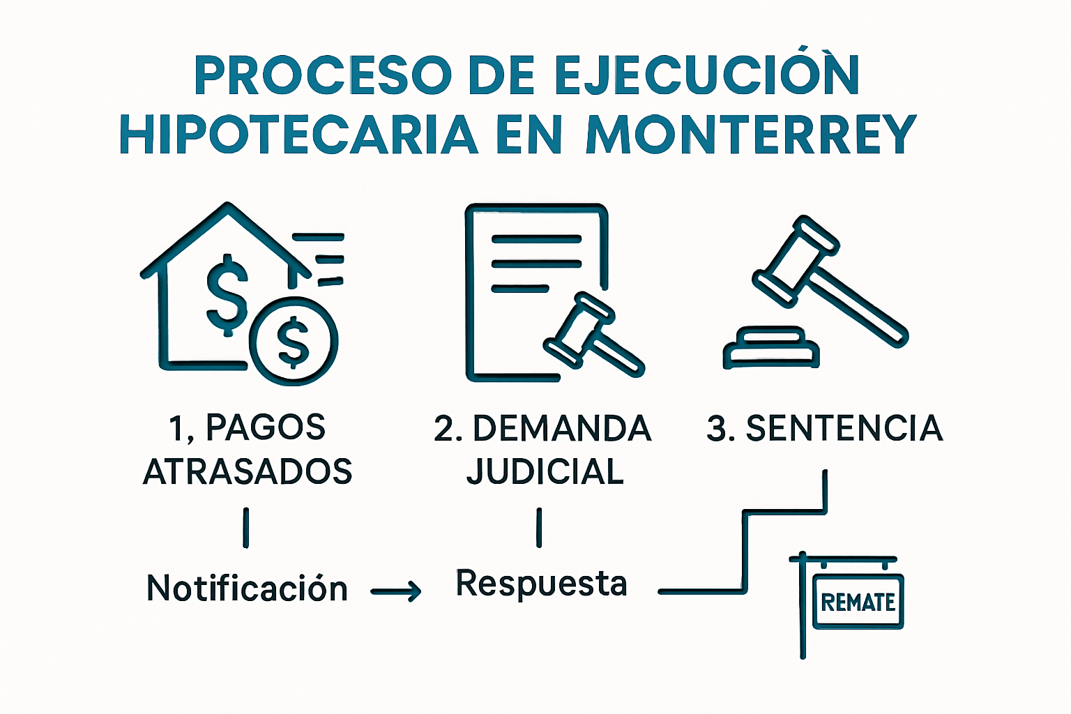 Proceso de ejecucion hipotecaria en Monterrey